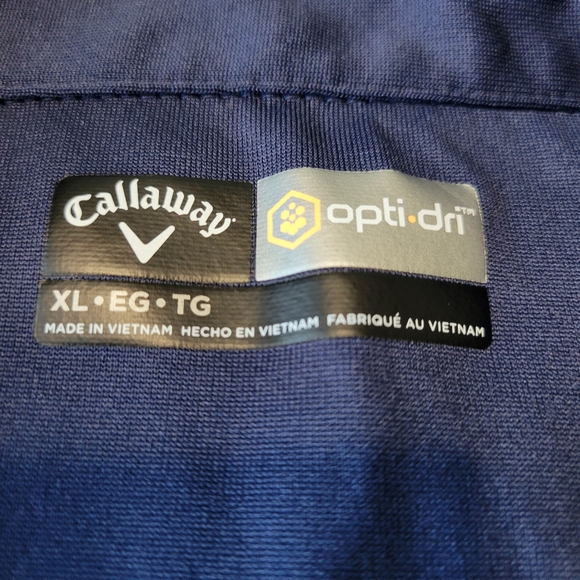 Callaway Navy Blue Opti-Dri Golf Polo Size XL - Picture 4 of 4